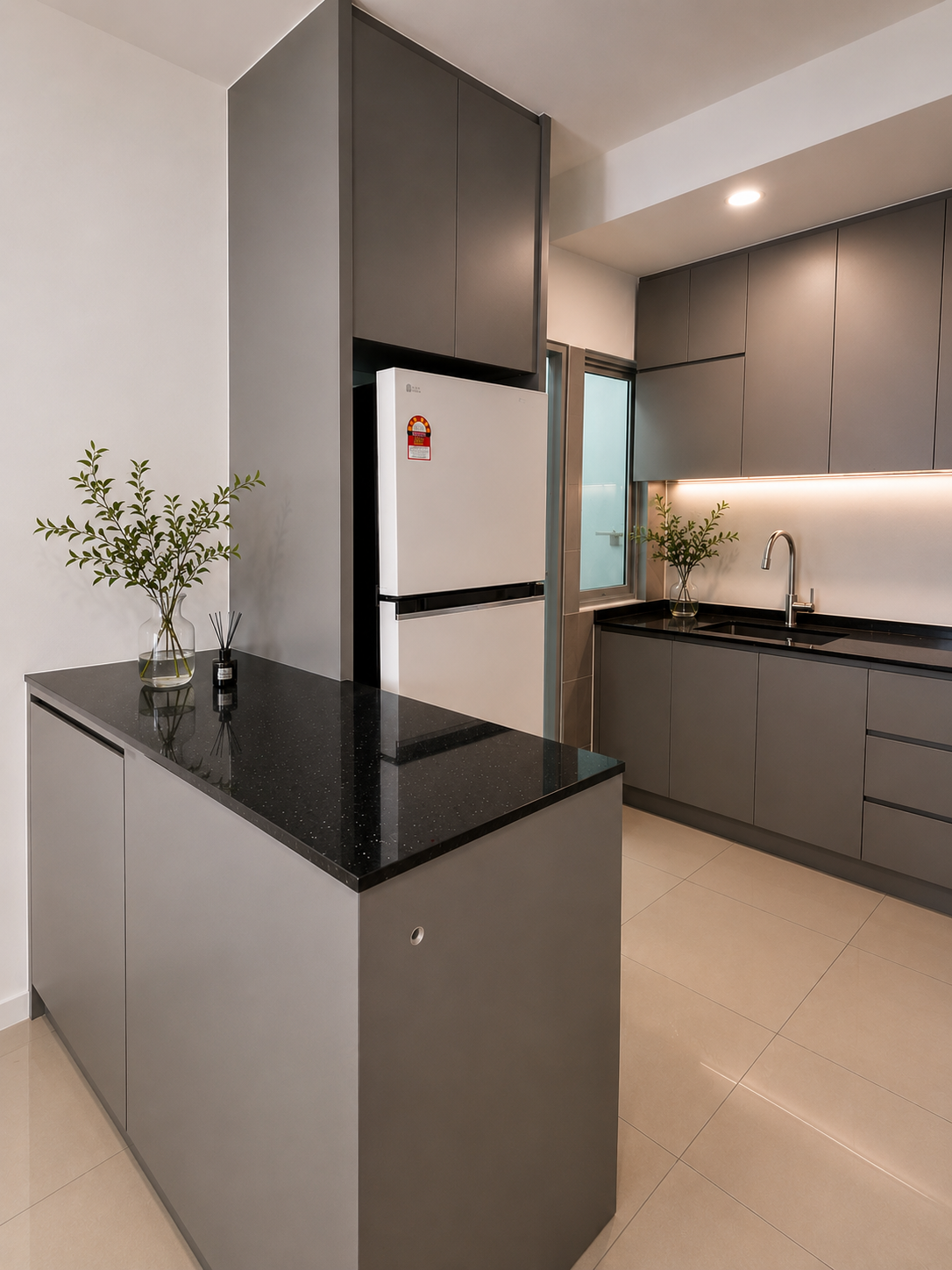 Modern grey kitchen