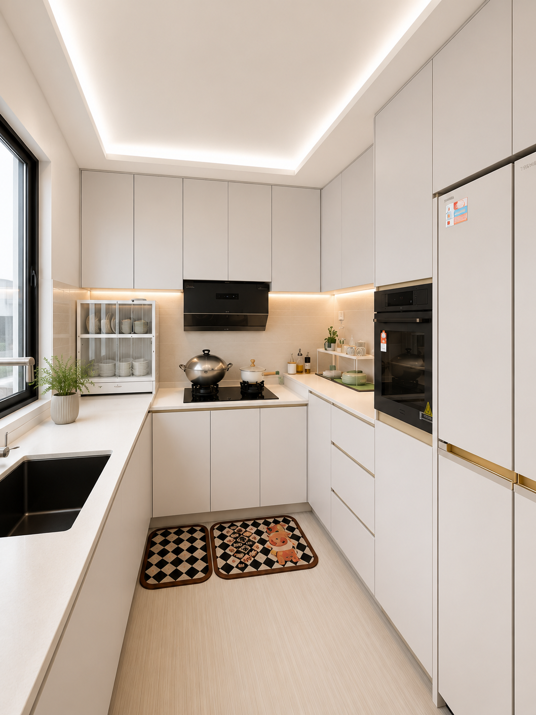 Modern white kitchen